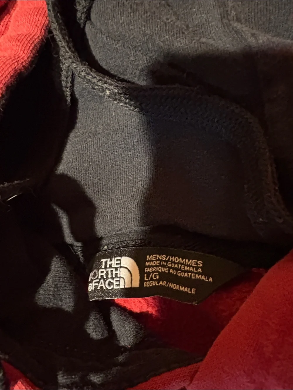 The North Face Men’s Red Crewneck Pullover Hoodie Sweatshirt